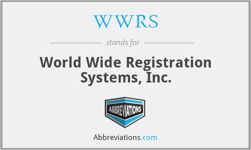 WWRS - World Wide Registration Systems, Inc.