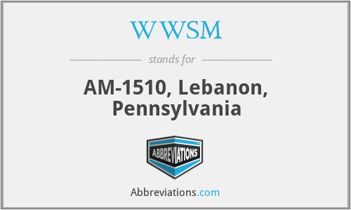 WWSM - AM-1510, Lebanon, Pennsylvania