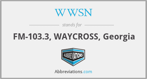 WWSN - FM-103.3, WAYCROSS, Georgia