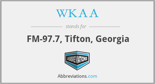 WKAA - FM-97.7, Tifton, Georgia