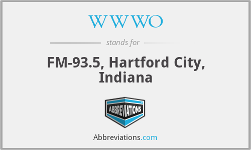 WWWO - FM-93.5, Hartford City, Indiana