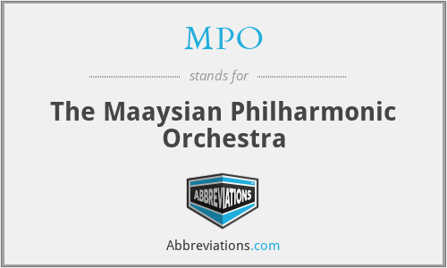 MPO - The Maaysian Philharmonic Orchestra
