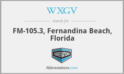 WXGV - FM-105.3, Fernandina Beach, Florida