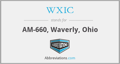 WXIC - AM-660, Waverly, Ohio