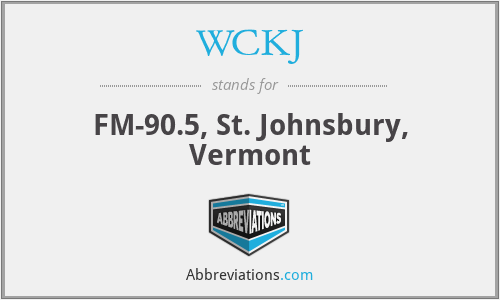 WCKJ - FM-90.5, St. Johnsbury, Vermont