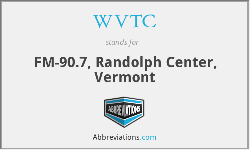 WVTC - FM-90.7, Randolph Center, Vermont