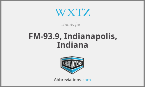 WXTZ - FM-93.9, Indianapolis, Indiana