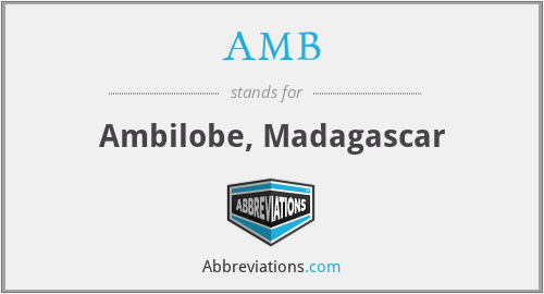 AMB - Ambilobe, Madagascar