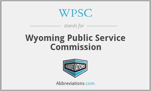 WPSC - Wyoming Public Service Commission