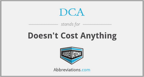 DCA - Doesn't Cost Anything