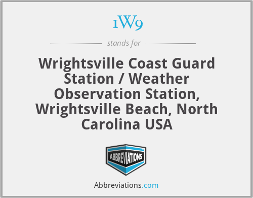 1W9 - Wrightsville Coast Guard Station / Weather Observation Station, Wrightsville Beach, North Carolina USA