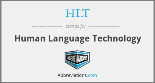 HLT - Human Language Technology