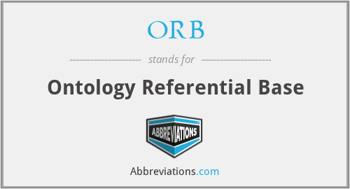 ORB - Ontology Referential Base