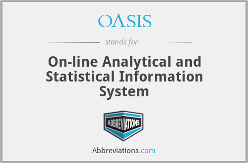 OASIS - On-line Analytical and Statistical Information System