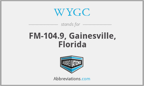 WYGC - FM-104.9, Gainesville, Florida