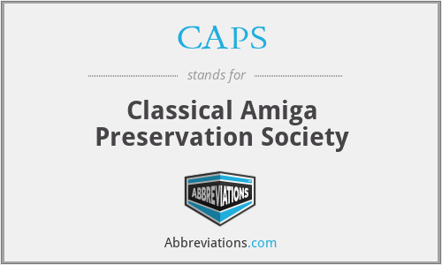 CAPS - Classical Amiga Preservation Society
