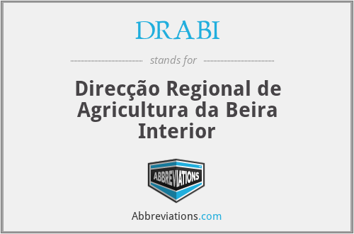 DRABI - Direcção Regional de Agricultura da Beira Interior
