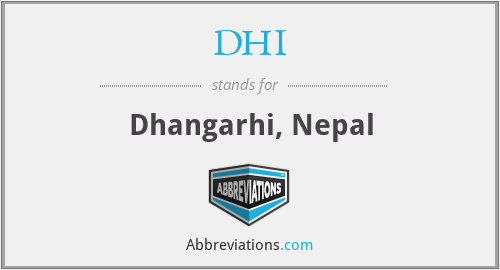 DHI - Dhangarhi, Nepal