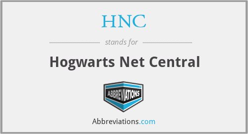 HNC - Hogwarts Net Central