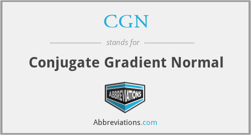 CGN - Conjugate Gradient Normal
