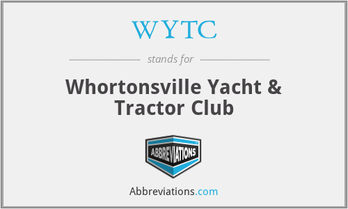 WYTC - Whortonsville Yacht & Tractor Club