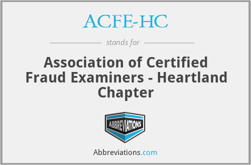 ACFE-HC - Association of Certified Fraud Examiners - Heartland Chapter