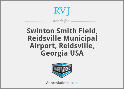 RVJ - Swinton Smith Field, Reidsville Municipal Airport, Reidsville, Georgia USA