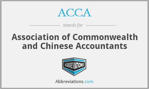 ACCA - Association of Commonwealth and Chinese Accountants