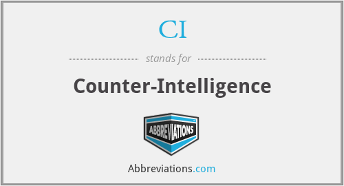 CI - Counter-Intelligence