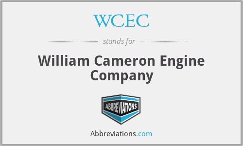 WCEC - William Cameron Engine Company