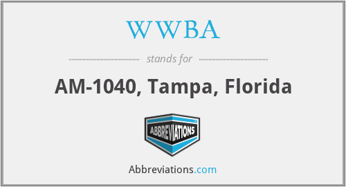 WWBA - AM-1040, Tampa, Florida