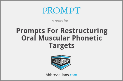 PROMPT - Prompts For Restructuring Oral Muscular Phonetic Targets