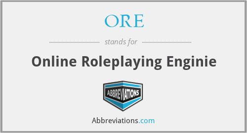 ORE - Online Roleplaying Enginie