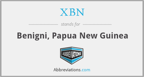 XBN - Benigni, Papua New Guinea