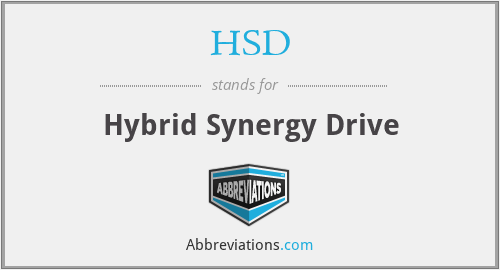 HSD - Hybrid Synergy Drive