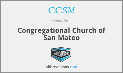 CCSM - Congregational Church of San Mateo