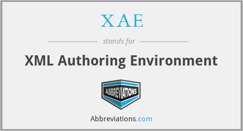 XAE - XML Authoring Environment