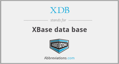XDB - XBase data base
