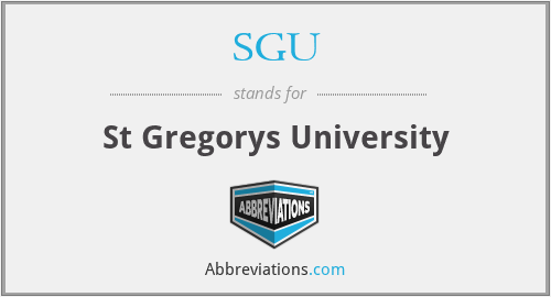 SGU - St Gregorys University