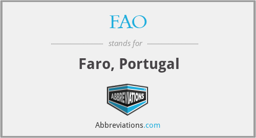 FAO - Faro, Portugal