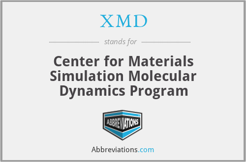 XMD - Center for Materials Simulation Molecular Dynamics Program