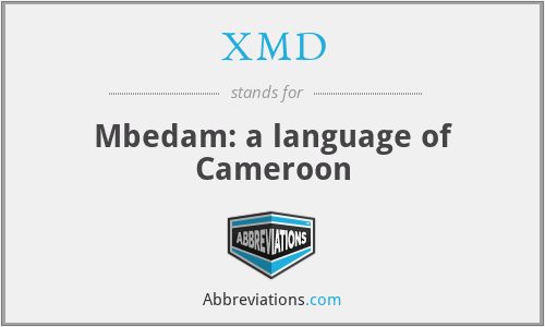 XMD - Mbedam: a language of Cameroon