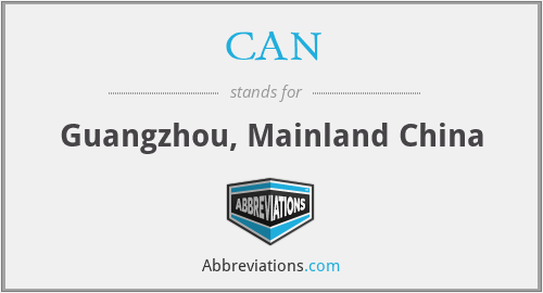CAN - Guangzhou, Mainland China