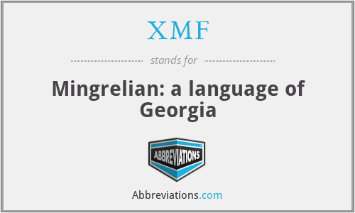 XMF - Mingrelian: a language of Georgia