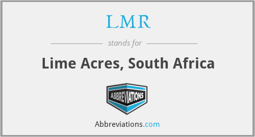 LMR - Lime Acres, South Africa