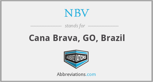 NBV - Cana Brava, GO, Brazil