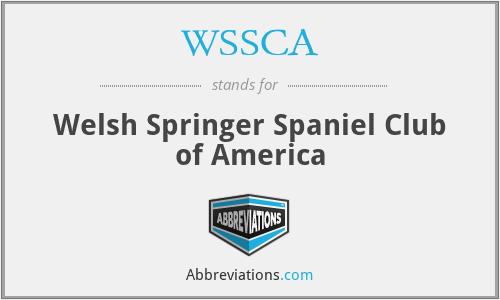 WSSCA - Welsh Springer Spaniel Club of America