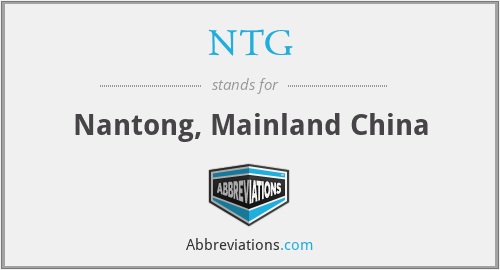 NTG - Nantong, Mainland China