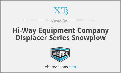 XT3 - Hi-Way Equipment Company Displacer Series Snowplow