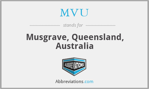 MVU - Musgrave, Queensland, Australia